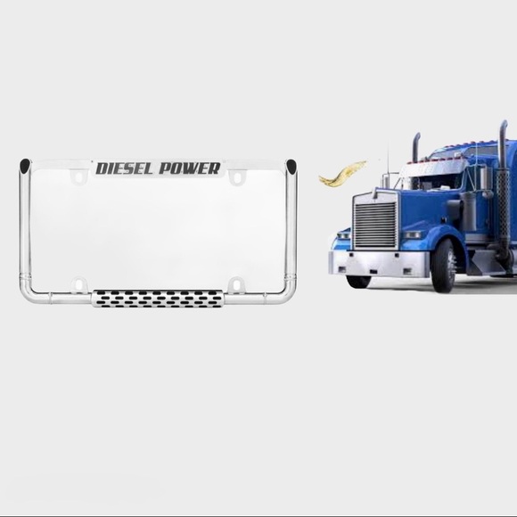 NWT Cruiser Accessories “Diesel Power” Chrome License Plate Frame - Picture 7 of 14